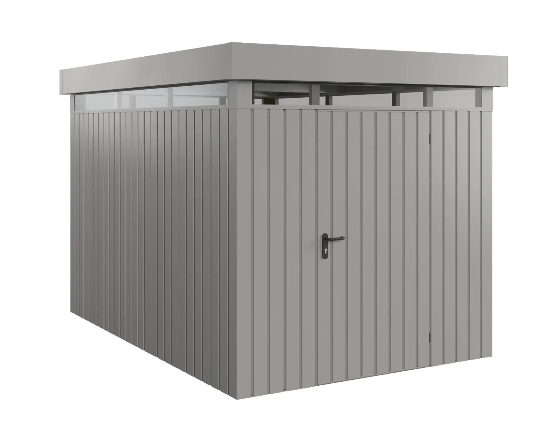 EcoStar Metallgerätehaus Euroline EFD7 LB graualuminium 214 x 310 cm 1-flg.