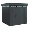 EcoStar Metallgerätehaus Euroline EFD5 LB anthrazit 214 x 214 cm 1-flg.