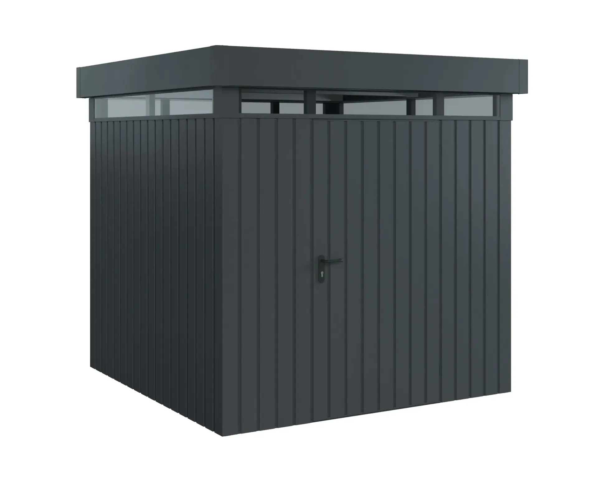 EcoStar Metallgerätehaus Euroline EFD5 LB anthrazit 214 x 214 cm 1-flg.