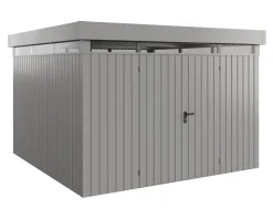EcoStar Metallgerätehaus Euroline EFD14 LB graualuminium 310 x 310 cm 2-flg.