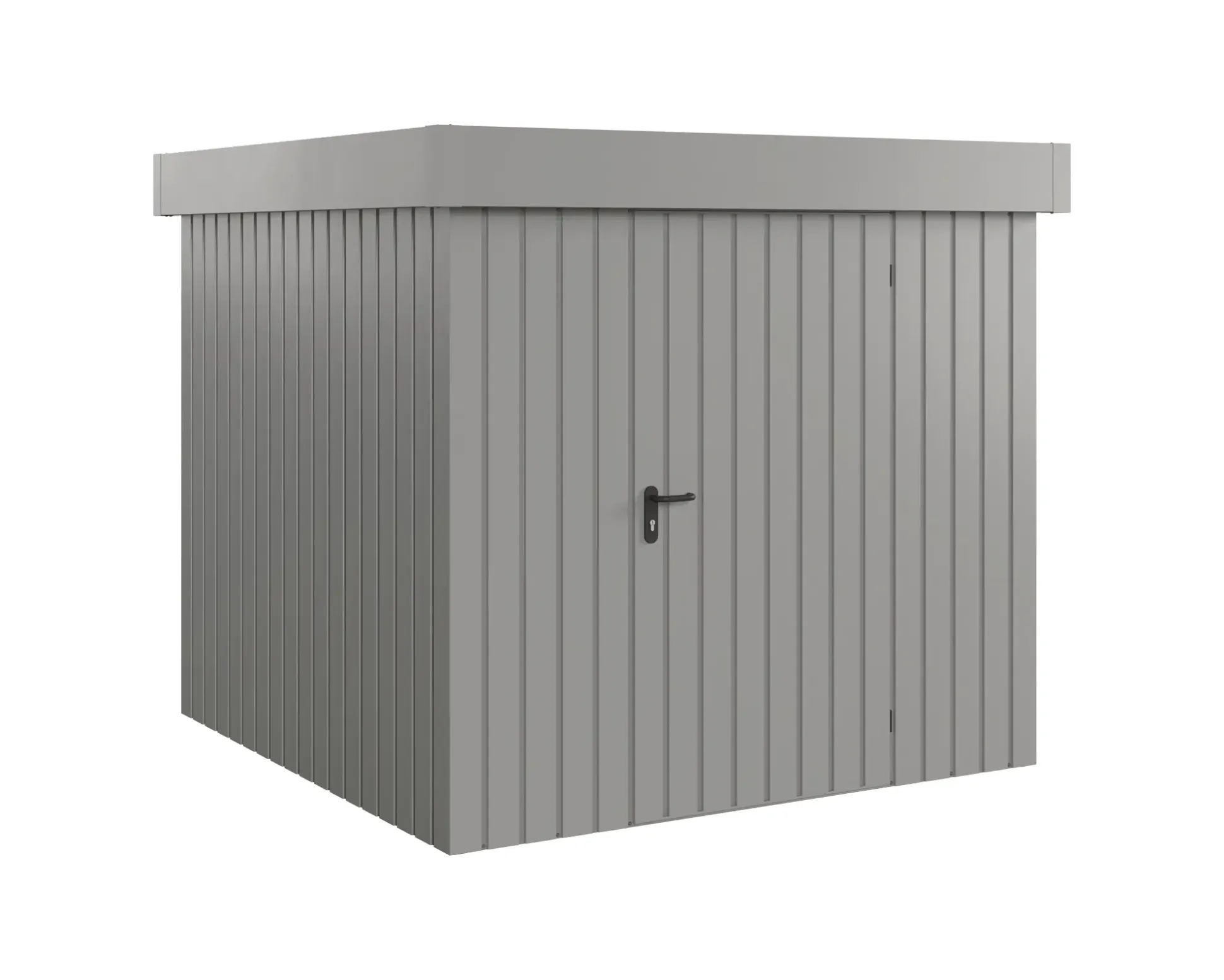 EcoStar Metallgerätehaus Euroline EFD5 graualuminium 214 x 214 cm 1-flg.