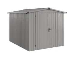 EcoStar Metallgerätehaus Euroline ESD6 aluminiumgrau 214 x 262 cm 2-flg.
