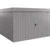 EcoStar Metallgerätehaus Euroline EFD14 aluminiumgrau 310 x 310 cm 2-flg.