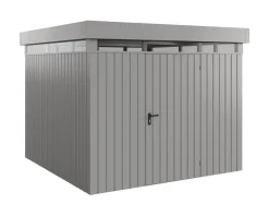 EcoStar Metallgerätehaus Euroline EFD10 LB graualuminium 262 x 262 cm 1-flg.
