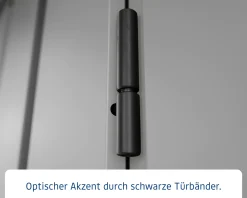 EcoStar Metallgerätehaus Euroline EFD10 LB graualuminium 262 x 262 cm 1-flg.