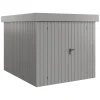 EcoStar Metallgerätehaus Euroline EFD6 aluminiumgrau 214 x 262 cm 2-flg.