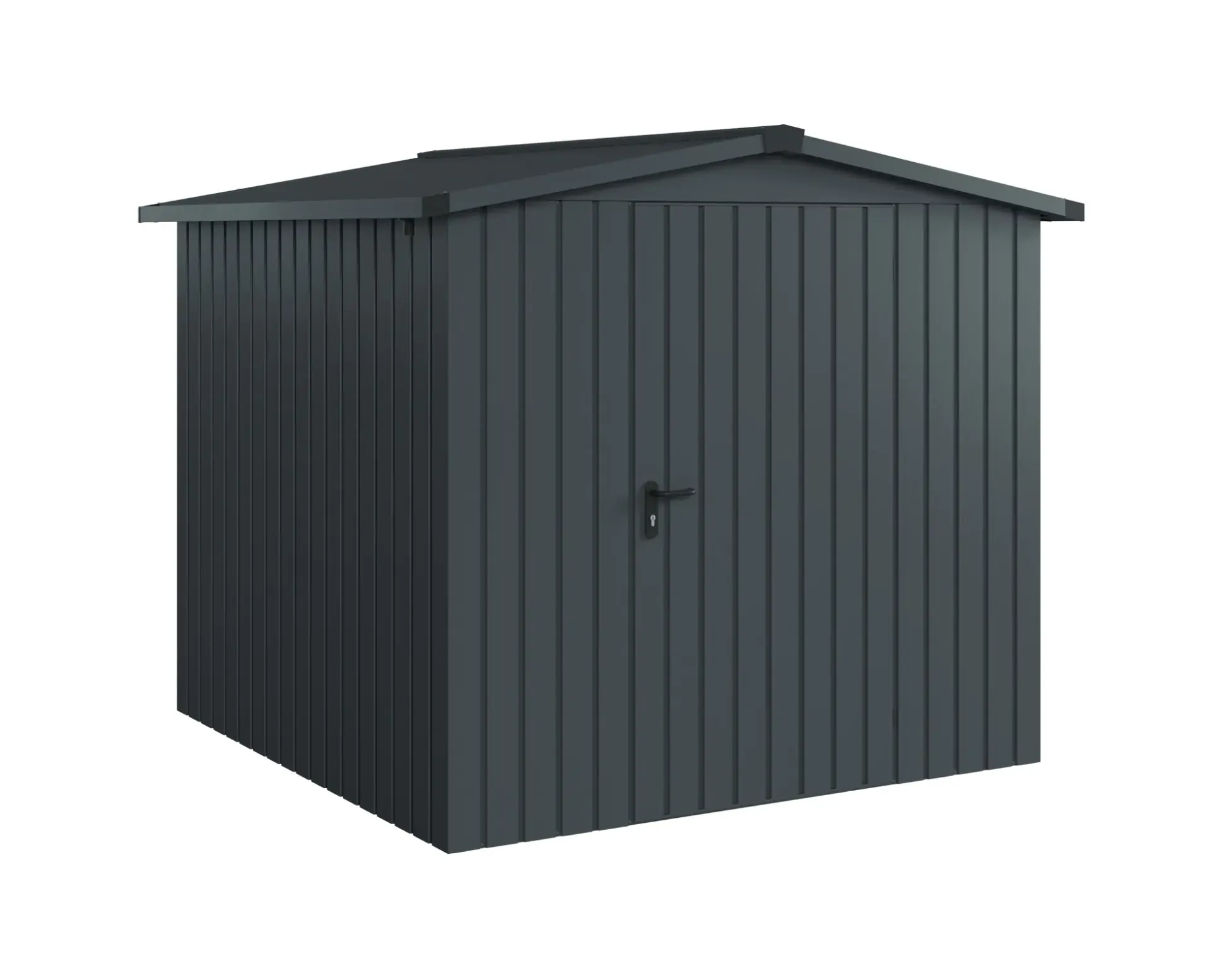 EcoStar Metallgerätehaus Euroline ESD5 anthrazit 214 x 214 cm 1-flg.