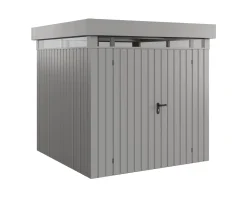 EcoStar Metallgerätehaus Euroline EFD5 LB graualuminium 214 x 214 cm 2-flg.