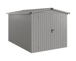 EcoStar Metallgerätehaus Euroline ESD7 aluminiumgrau 214 x 310 cm 2-flg.