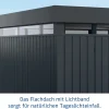 EcoStar Metallgerätehaus Euroline EFD10 LB anthrazit 262 x 262 cm 1-flg.
