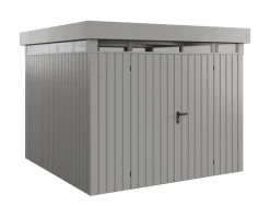 EcoStar Metallgerätehaus Euroline EFD10 LB graualuminium 262 x 262 cm 2-flg.