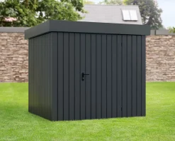 EcoStar Metallgerätehaus Euroline EFD5 anthrazit 214 x 214 cm 1-flg.
