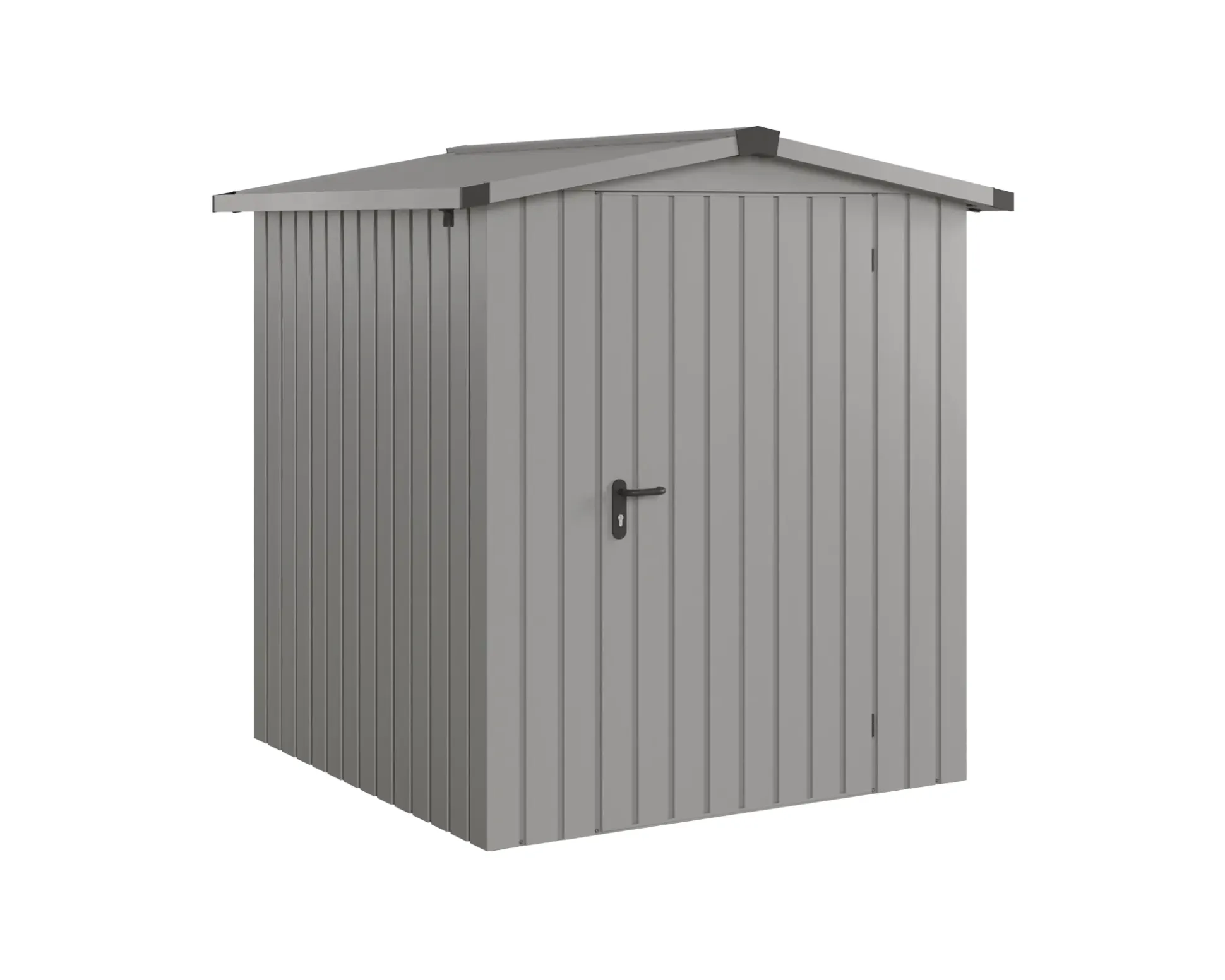 EcoStar Metallgerätehaus Euroline ESD2 graualuminium 166 x 166 cm 1-flg.