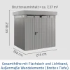 EcoStar Metallgerätehaus Euroline EFD4 LB graualuminium 214 x 166 cm 1-flg.