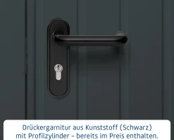 EcoStar Metallgerätehaus Euroline EFD14 LB anthrazit 310 x 310 cm 2-flg.