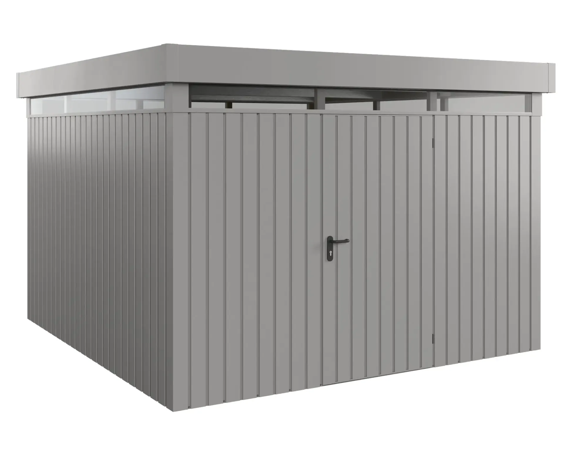 EcoStar Metallgerätehaus Euroline EFD14 LB graualuminium 310 x 310 cm 1-flg.