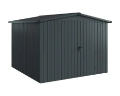 EcoStar Metallgerätehaus Euroline ESD10 anthrazit 262 x 262 cm 2-flg.