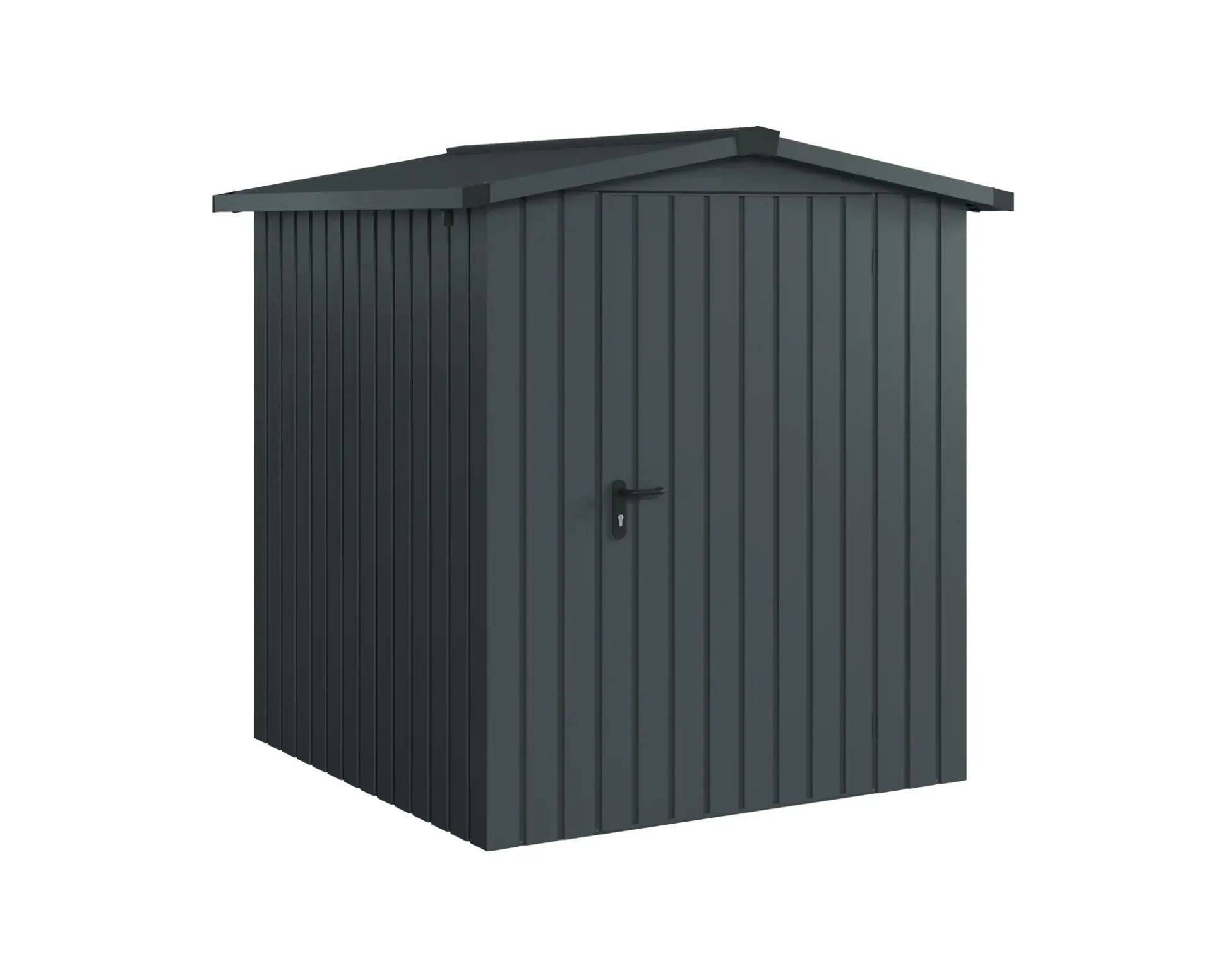 EcoStar Metallgerätehaus Euroline ESD2 anthrazit 166 x 166 cm 1-flg.