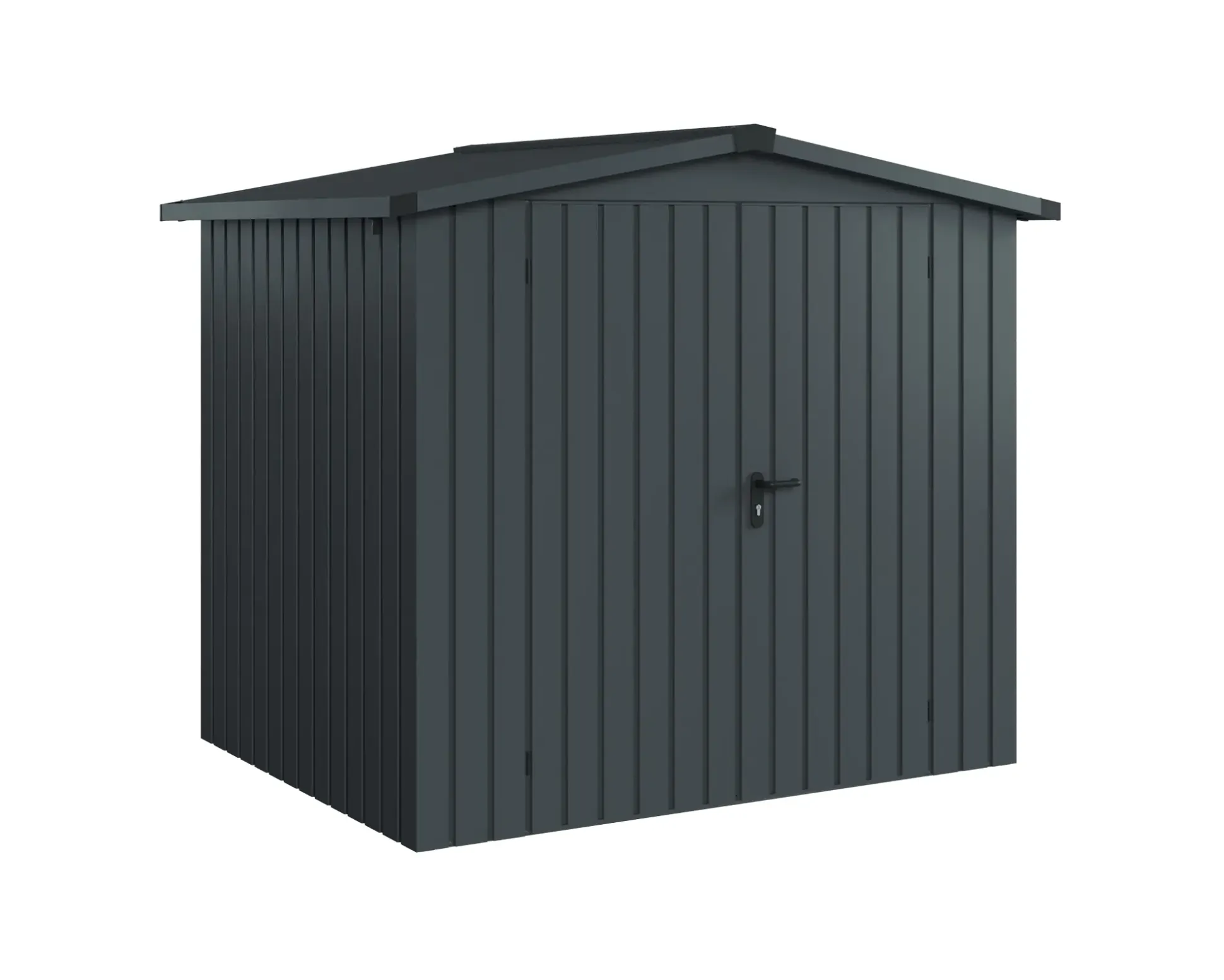 EcoStar Metallgerätehaus Euroline ESD4 anthrazit 214 x 166 cm 2-flg.