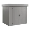 EcoStar Metallgerätehaus Euroline EFD4 aluminiumgrau 214 x 166 cm 2-flg.