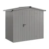 EcoStar Metallgerätehaus Euroline ESD3 graualuminium 214 x 118 cm 1-flg.