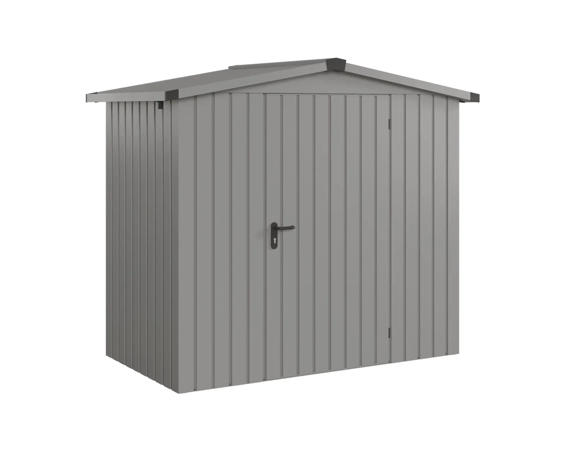 EcoStar Metallgerätehaus Euroline ESD3 graualuminium 214 x 118 cm 1-flg.