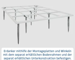 EcoStar Schraubfundament mit 13 Schrauben