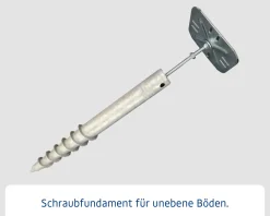 EcoStar Schraubfundament mit 13 Schrauben