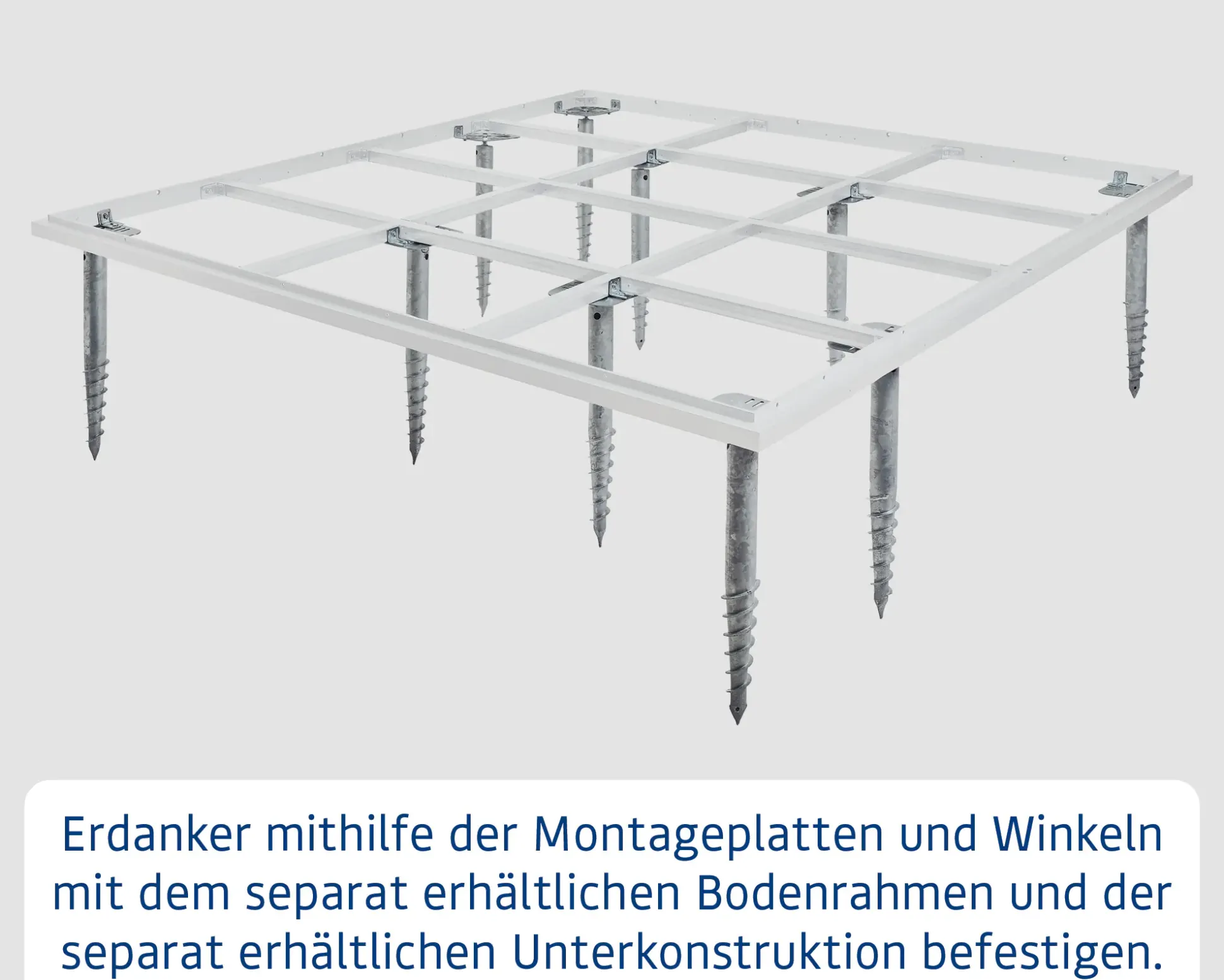 EcoStar Schraubfundament mit 10 Schrauben