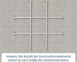 EcoStar Unterkonstruktion für Gerätehaus SD4/FD4/PD4