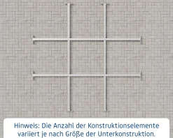 EcoStar Unterkonstruktion für Gerätehaus SD7/FD7/PD7