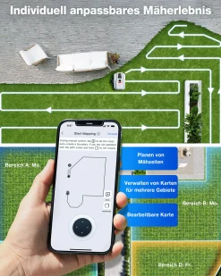 ECOVACS Mähroboter GOAT A3000 LiDAR Pro - 33 cm Schnittbreite 3000 m² 32 V