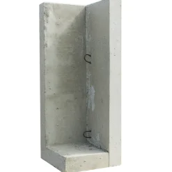 EHL L-Stein Ecke Beton 50 x 50 x 155 cm grau