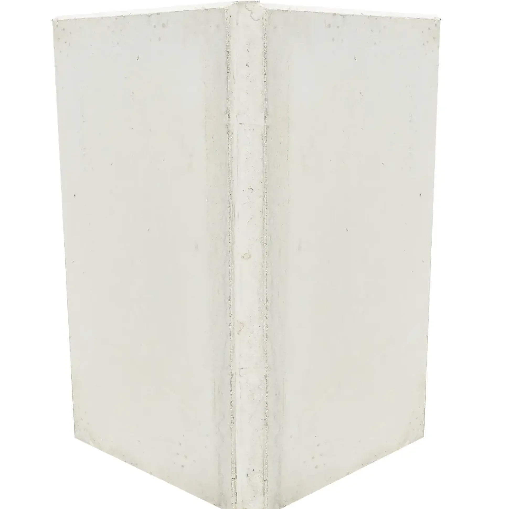 EHL L-Stein Ecke Beton 50 x 50 x 80 cm 2 teilig grau