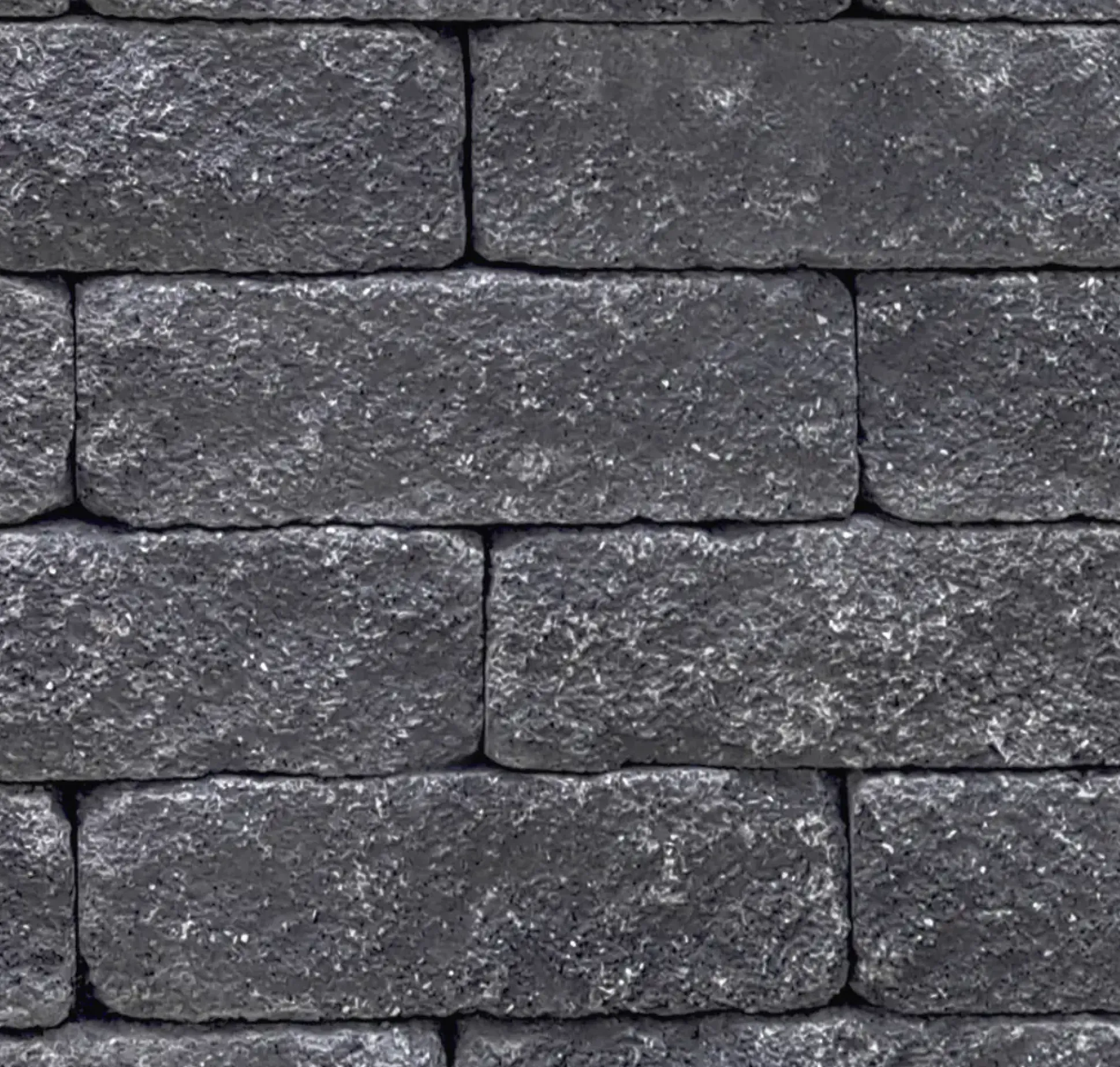 EHL Mauerstein Anzio Antik Light Halbstein 25 x 18 x 15 cm basalt-anthrazit