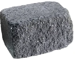 EHL Mauerstein Anzio Antik Light Halbstein 25 x 18 x 15 cm basalt-anthrazit