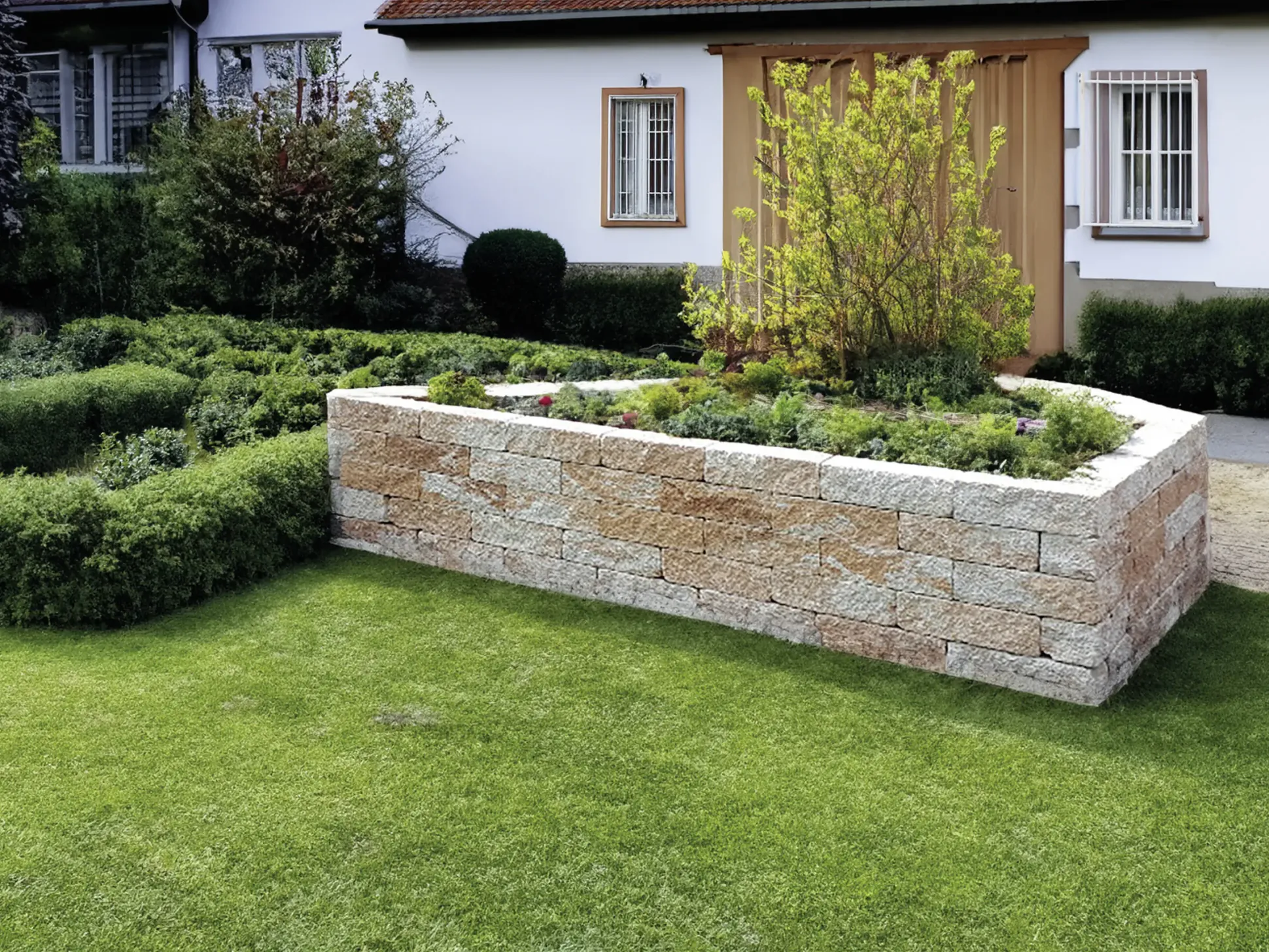 EHL Mauerstein Anzio Antik Light Halbstein 25 x 18 x 15 cm sandstein-gelb