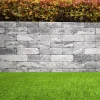 EHL Mauerstein Anzio Antik Light Halbstein 25 x 18 x 15 cm grau-anthrazit-nuanciert