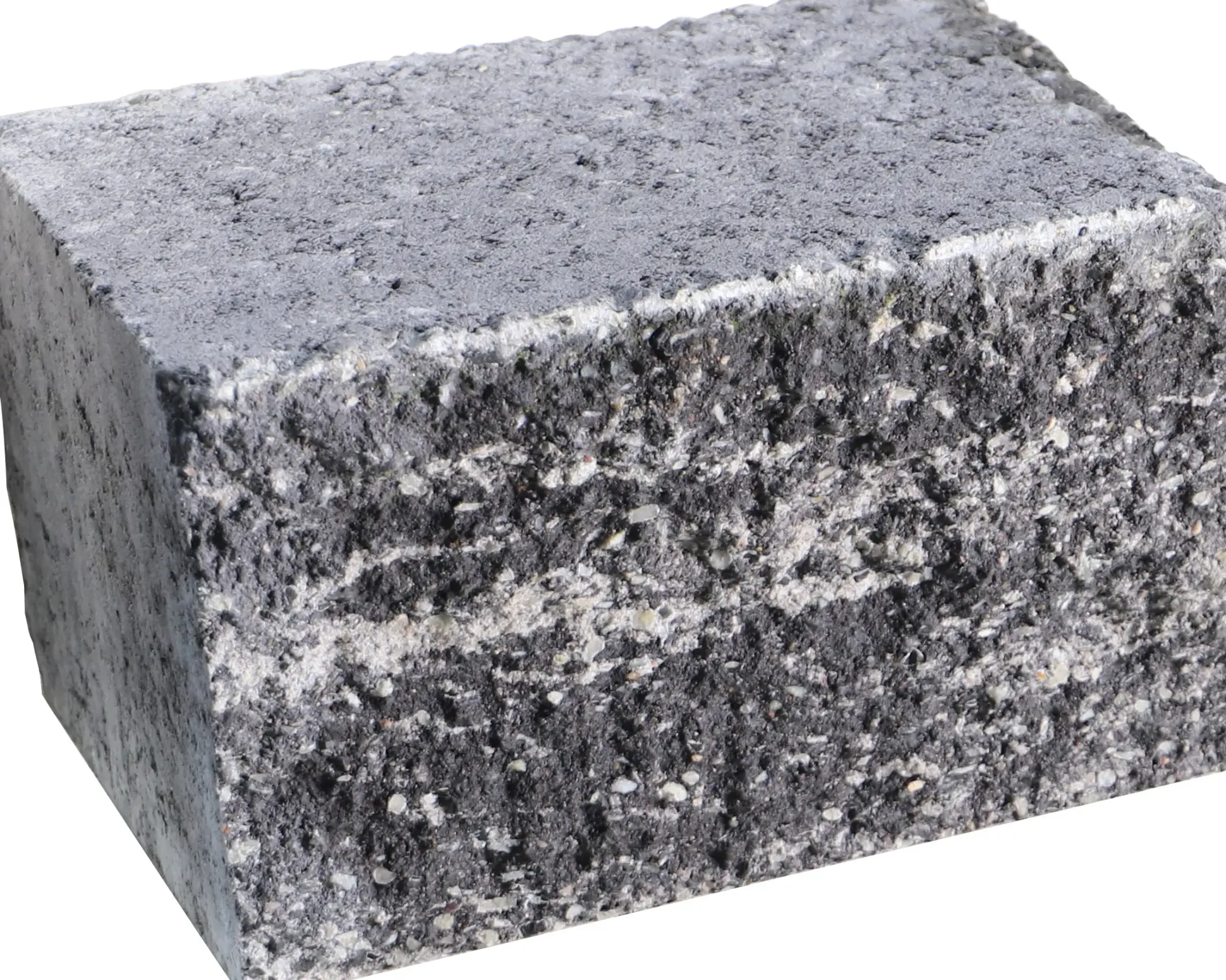 EHL Mauerstein Anzio Light Halbstein 25 x 18 x 15 cm grau-anthrazit-nunaciert