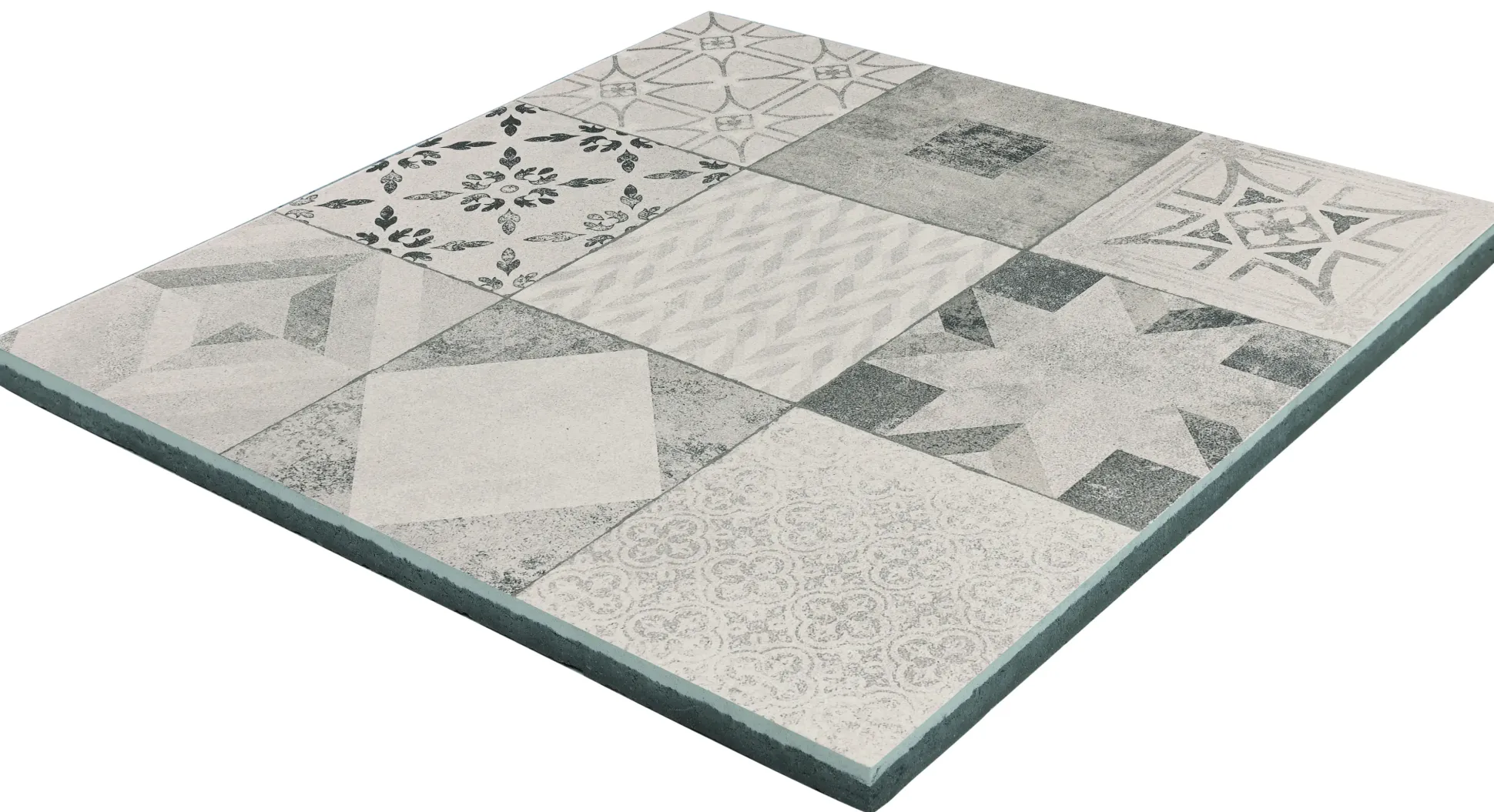EHL Terrassenplatte Mosaik 60 x 60 x 4 cm grau anthrazit