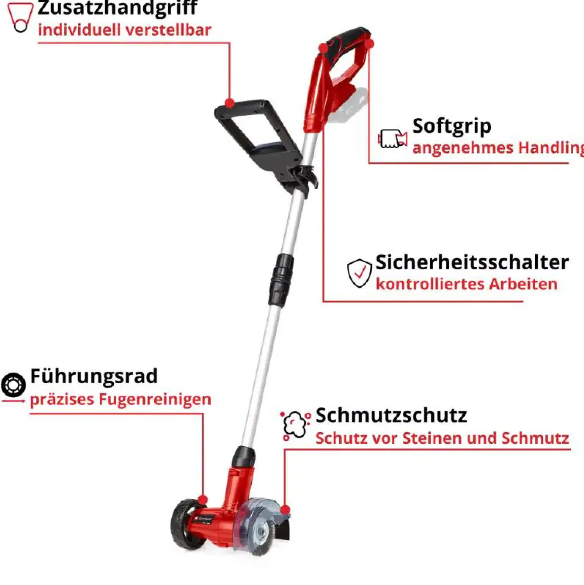 Einhell Akku Fugenreiniger GC-CC 18 Li-Solo, 18 V