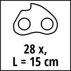 Einhell Ersatzkette für Einhell Kettensägen 15 cm