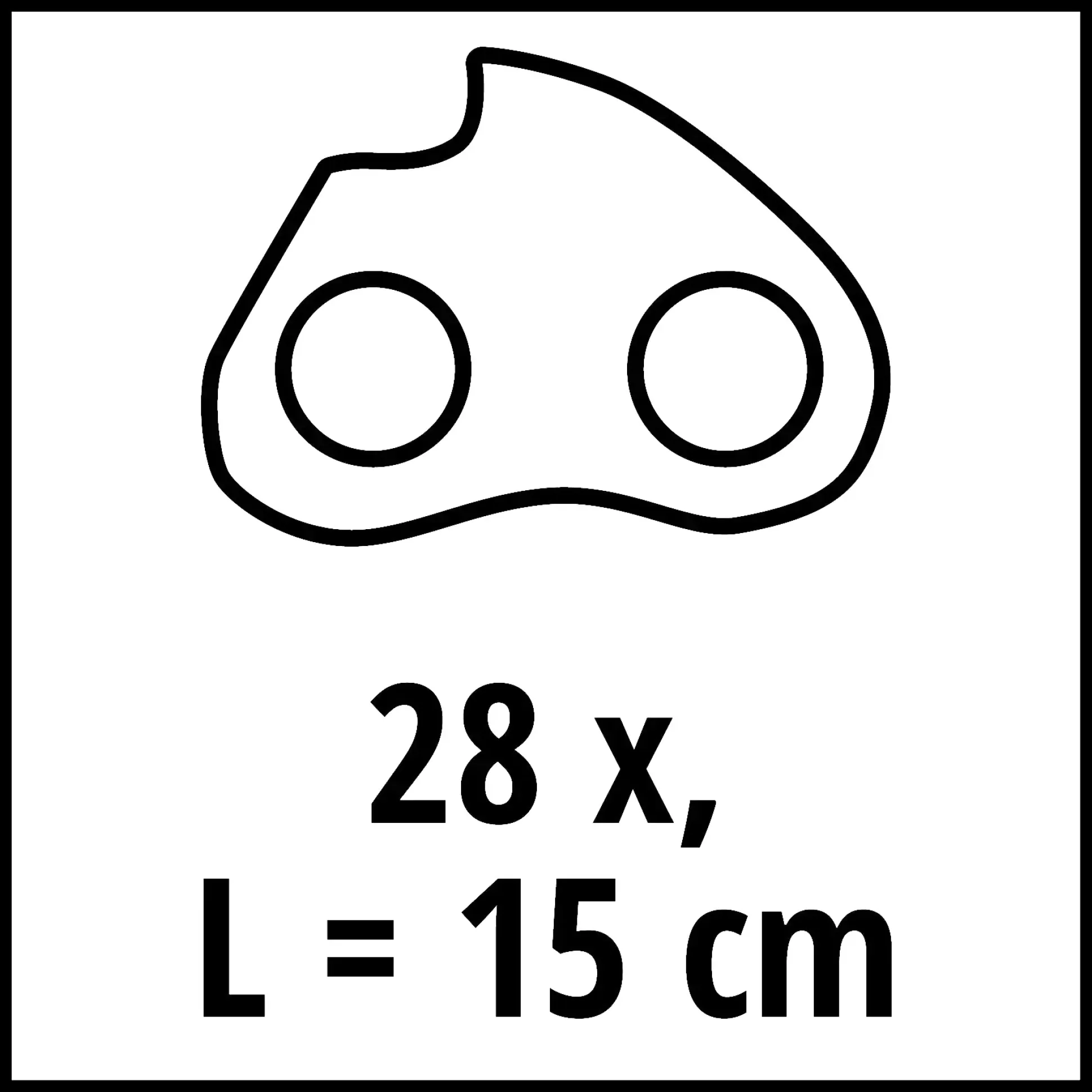 Einhell Ersatzkette für Einhell Kettensägen 15 cm
