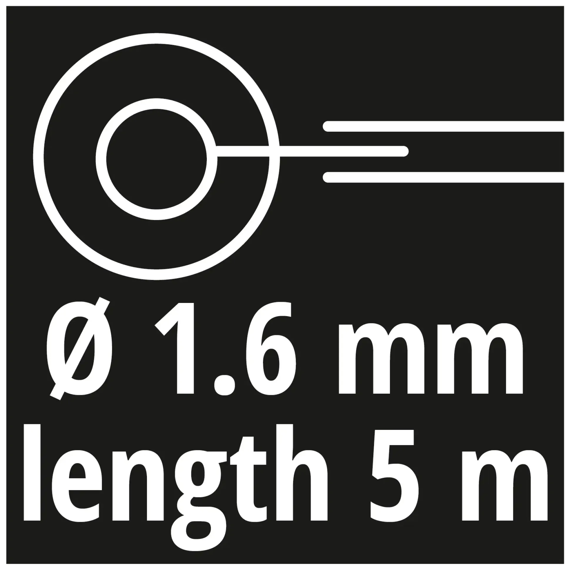 Einhell Ersatzspule GE-CT 18/28 5 m 1,6 mm