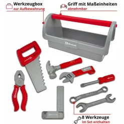 Einhell Kids Kinder-Werkzeugbox, 9-teilig