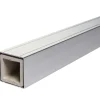 elephant Alupfosten 185 x 6,8 x 6,8 eloxiert mit Abdeckung