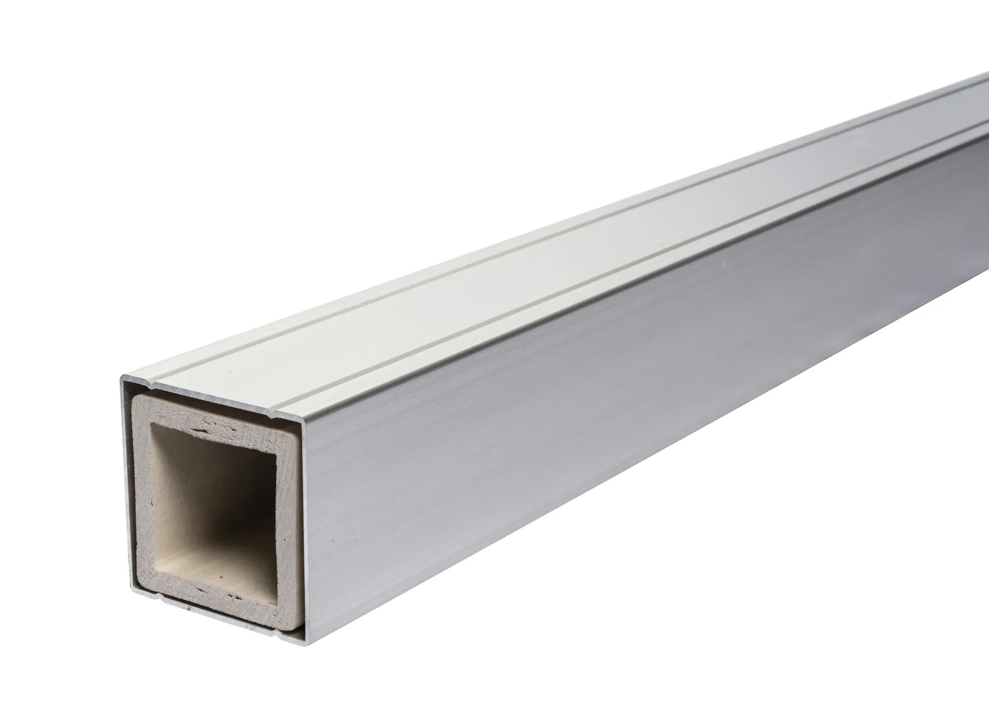 elephant Alupfosten 185 x 6,8 x 6,8 eloxiert mit Abdeckung