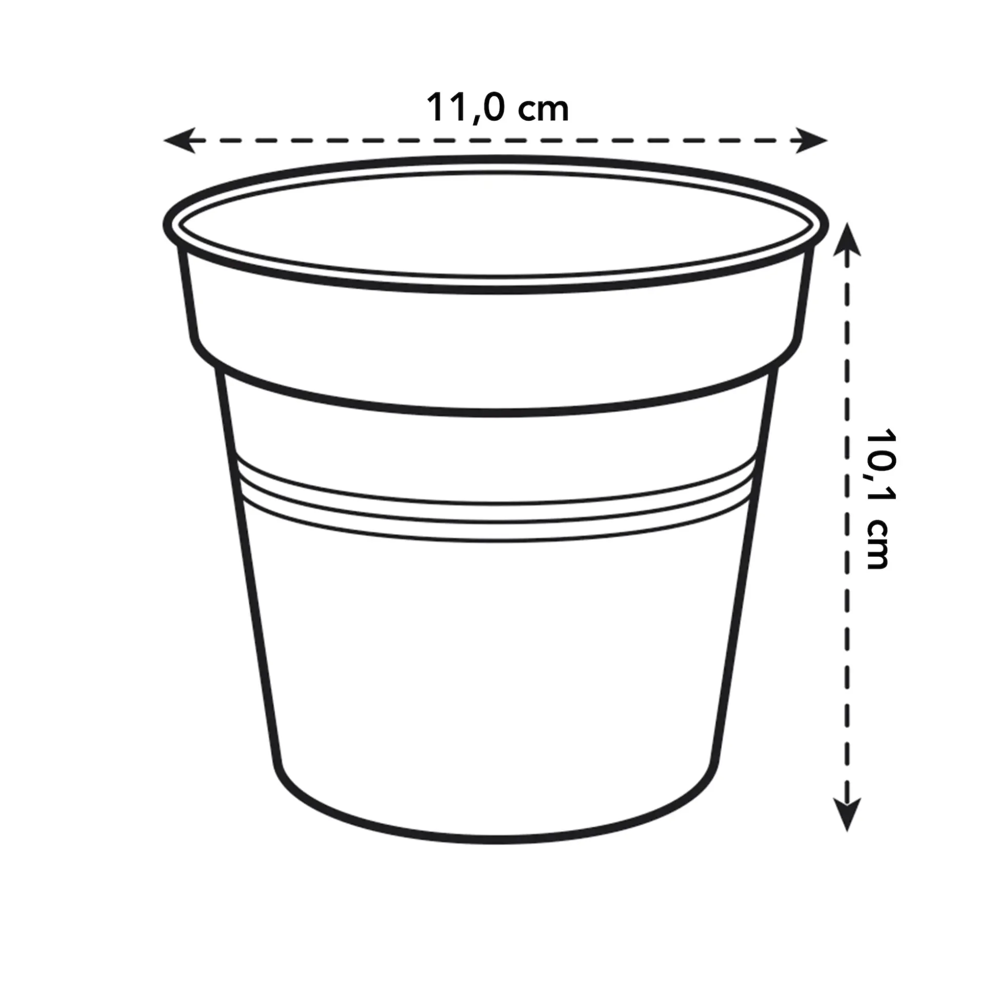 Elho Anzuchtstopf Green Basics Ø 11 cm grün