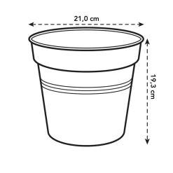 Elho Anzuchtstopf Green Basics Ø 21 cm grün