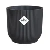 Elho Blumentopf Vibes Fold Kunststoff anthrazit Ø 30 x 27 cm